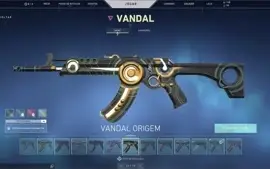 Conta de vava com mais de 100 skins
