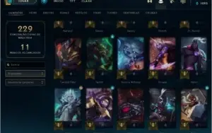 Conta Lol plat IV lvl 100 66% de winrate 64 champ 24 skin s6