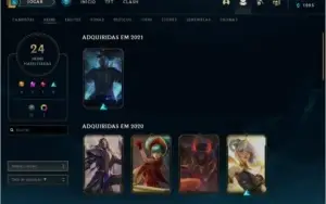 Conta Lol plat IV lvl 100 66% de winrate 64 champ 24 skin s6