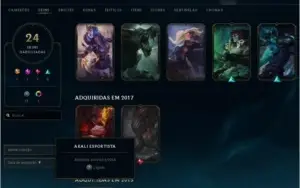 Conta Lol plat IV lvl 100 66% de winrate 64 champ 24 skin s6