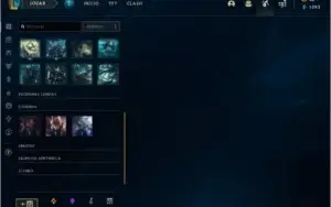 Conta Lol plat IV lvl 100 66% de winrate 64 champ 24 skin s6