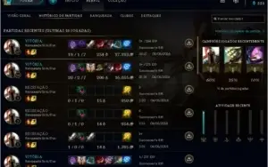 CONTA LEAGUE OF LEGENDS OURO 5