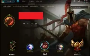 CONTA LEAGUE OF LEGENDS OURO 5