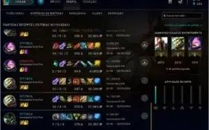 CONTA LEAGUE OF LEGENDS OURO 5