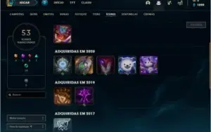 Conta ouro 4 com 9 skins e 32 champs