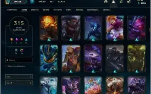 Conta prata 1 com TODOS os champs e 315 skins +1 Prestigio