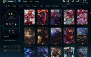 Conta prata 1 com TODOS os champs e 315 skins +1 Prestigio