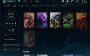 Conta prata 1 com TODOS os champs e 315 skins +1 Prestigio