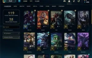 Conta Platina 4 Lol, lvl 70, 11 Skins