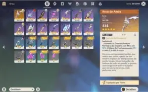 Genshin Impact AR36 + Diluc + 2 ARMAS 5*
