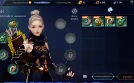 MIR4 Arqueira /Arbalista 144 K POWER LVL 101 NA 21 DTM CROWN