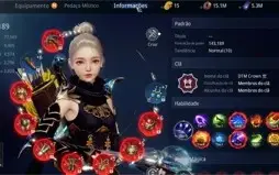 MIR4 Arqueira /Arbalista 144 K POWER LVL 101 NA 21 DTM CROWN