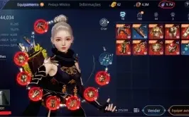 MIR4 Arqueira /Arbalista 144 K POWER LVL 101 NA 21 DTM CROWN