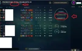 Conta lol DIAMANTE 4 com 78V e 46D, Perfeita!!!