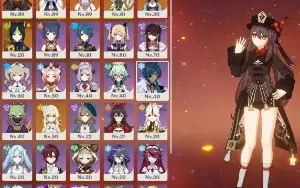 Ar55 Hutao C1+Báculo De Homa +Yelan +Yaemiko +Nahida +Ayaka