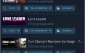 Conta Steam, com R6 dlc, + cs prime e outos