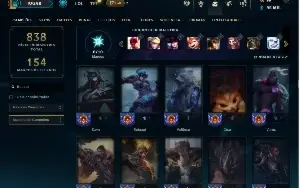 Diamante 3 com TODOS os Champs e 367 Skins (JG / MID / TOP)