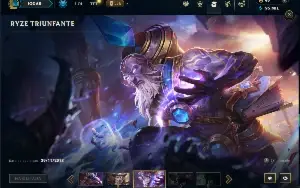 Diamante 3 com TODOS os Champs e 367 Skins (JG / MID / TOP)