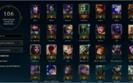 Conta de Lol Platina IV, 43 champs e 15 skins.