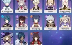 AR 56 Ayaka, Yoimiya, Venti,  +3 5 estrelas, +4 armas 5 star
