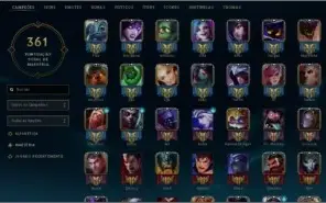 CONTA DIAMANTE 4 - TODOS OS CAMPEÕES E 130 SKINS