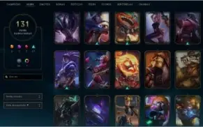 CONTA DIAMANTE 4 - TODOS OS CAMPEÕES E 130 SKINS