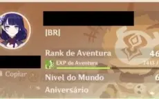 Ar46. Ayaka, Raiden, Diluc , Mona, Jean + 3 armas T5