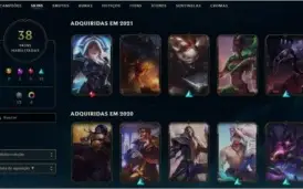 Conta LOL ANTIGA, SKINS RARAS, Platina 3, bom mmr