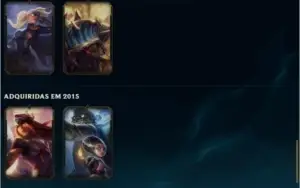 Conta LOL ANTIGA, SKINS RARAS, Platina 3, bom mmr