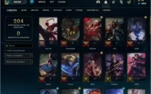 Conta diamante 4 com 22 skins e 49 champs