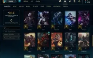 Conta diamante 4 com 22 skins e 49 champs