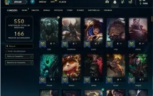 Conta Unranked com TODOS os champs e 221 Skins + 1 Prestigio