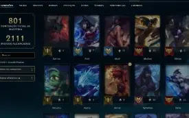 Conta Master  2Kk De Pyke  329 Skins  Maestria Total: 801