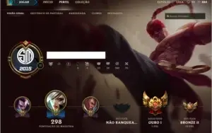 Conta League of Legends GOLD 1 + All Champs e 60 Skins