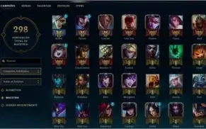 Conta League of Legends GOLD 1 + All Champs e 60 Skins