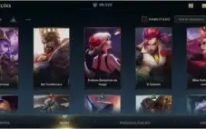 Conta de WILD RIFT com skins lenda