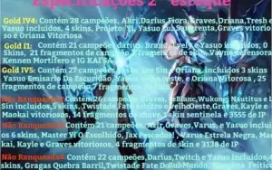 Contas de League of Legends escolha o seu tipo ideal!