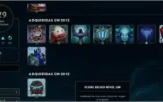 Conta league of legends level 100 com 59 skins