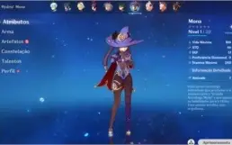 Conta AR 43 Xiao + Lança jade, Zhongli, Diluc e Mona