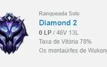 CONTA DIAMANTE II LOL