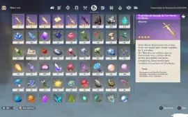 Conta com 7 personagens 5 estrelas
