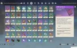 Conta com 7 personagens 5 estrelas