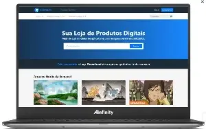 Loja de vendas online com entrega via download