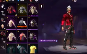 conta free fire com angelical, armas evolutivas e muito mais