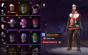 conta free fire com angelical, armas evolutivas e muito mais