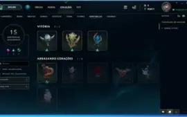 VENDO CONTA DO LOL COM 322 SKINS LVL 80 UNRANKED ATUALMENTE