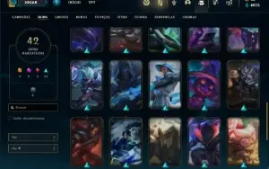 Conta prata 3 com 75 Champs e 42 Skins ( MAIN ADC )