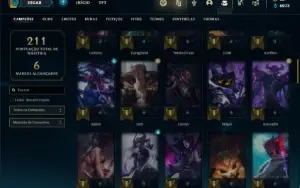 Conta prata 3 com 75 Champs e 42 Skins ( MAIN ADC )