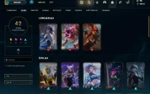 Conta prata 3 com 75 Champs e 42 Skins ( MAIN ADC )