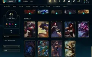 Conta prata 3 com 75 Champs e 42 Skins ( MAIN ADC )